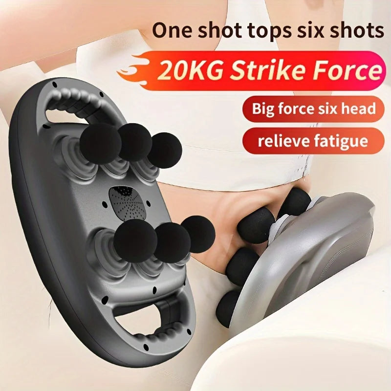 Six Heads Fascia Gun Muscle Massager Gun