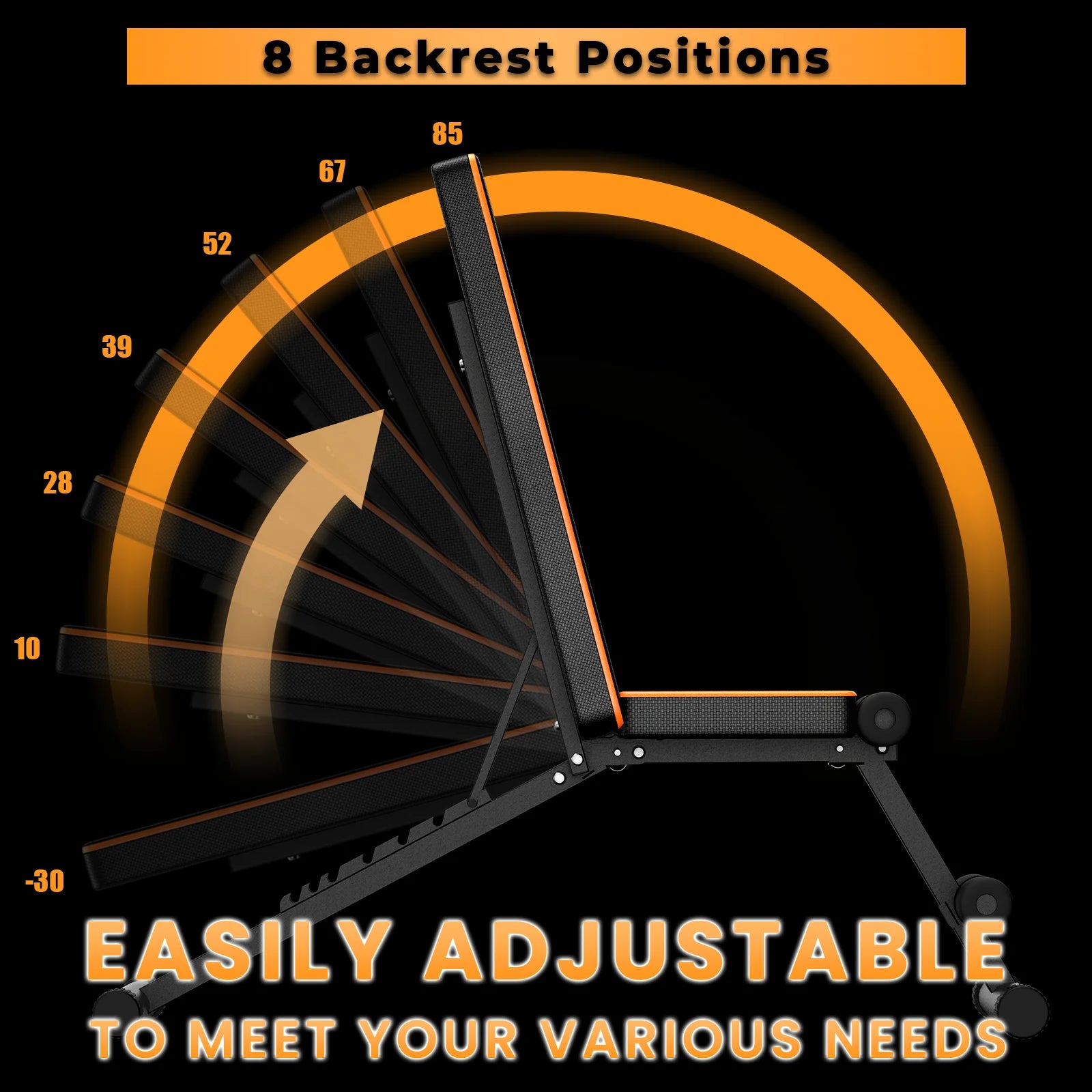 Adjustable Folding Fitness Workout Bench