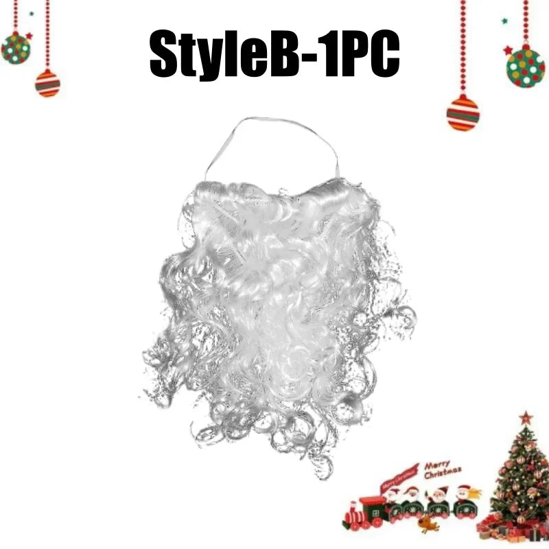 High-Density Realistic Christmas Fake Beard