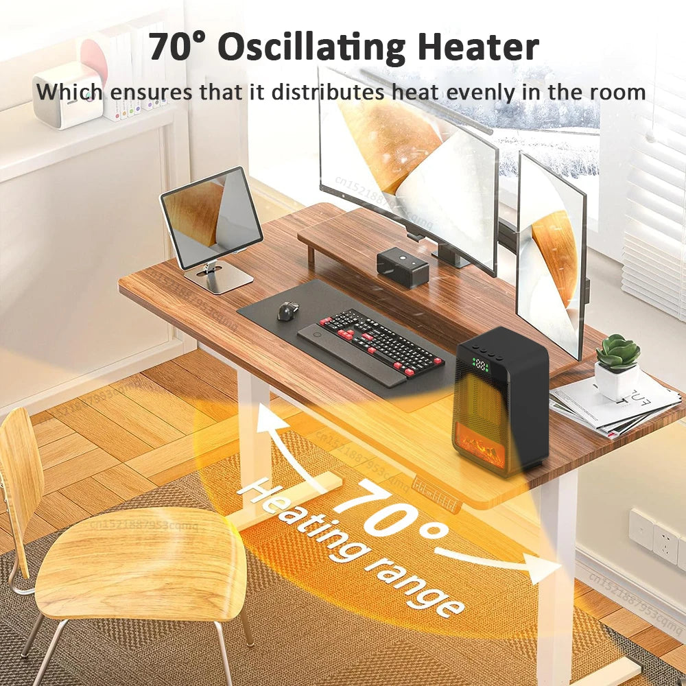 Electric Heater with Thermostat Heating Fan