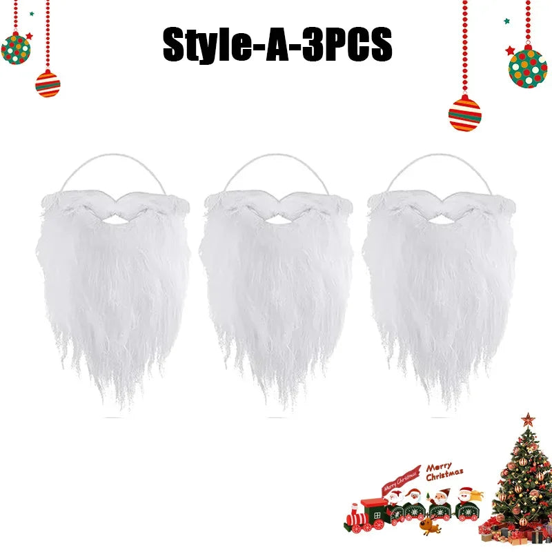 High-Density Realistic Christmas Fake Beard