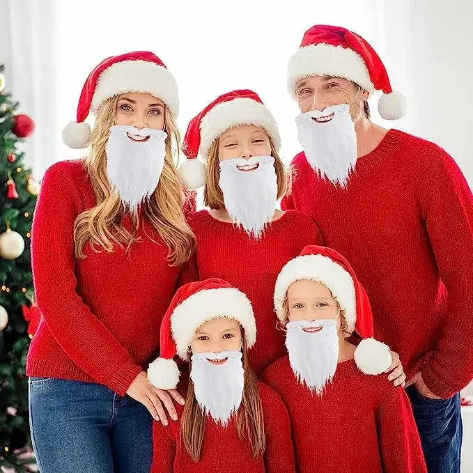 High-Density Realistic Christmas Fake Beard