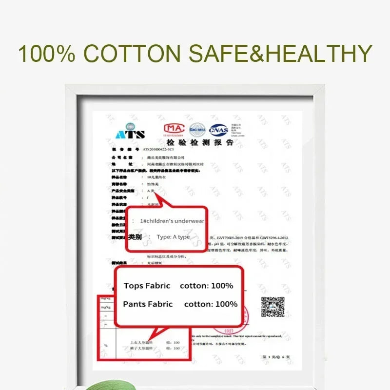 Cotton Long Sleeve Christmas Kids Sets