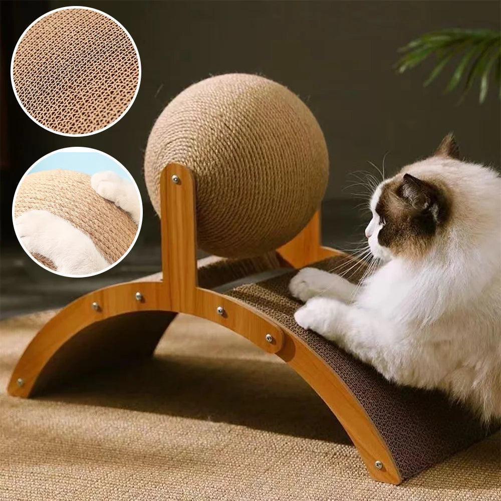 Cat Grinding Paw Scratching Ball