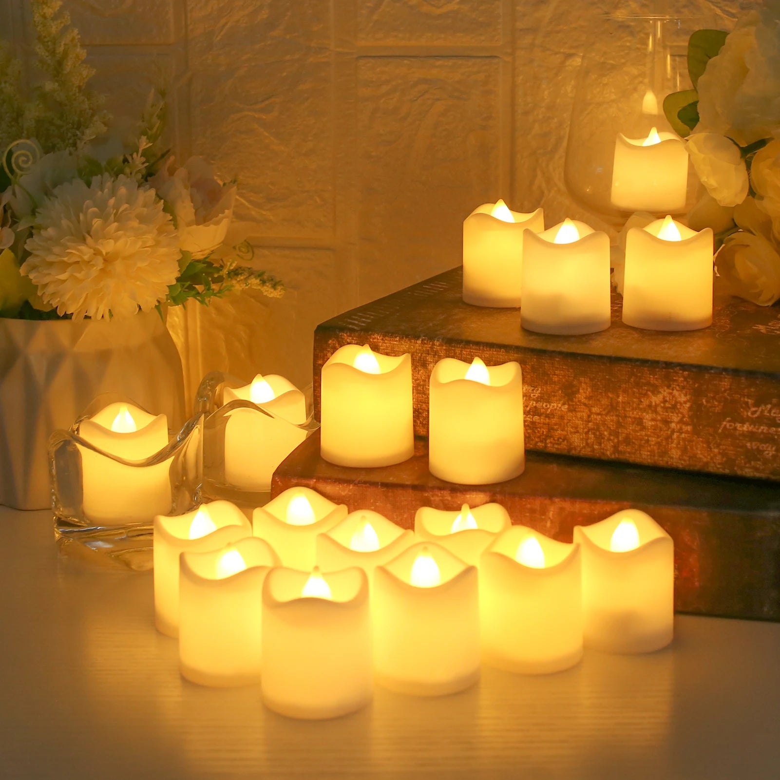 Flameless LED Votive Candles Set
