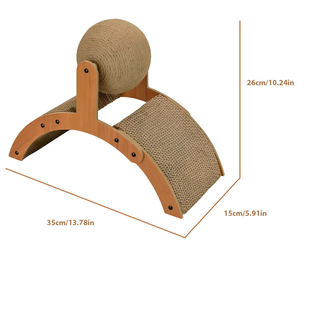 Cat Grinding Paw Scratching Ball