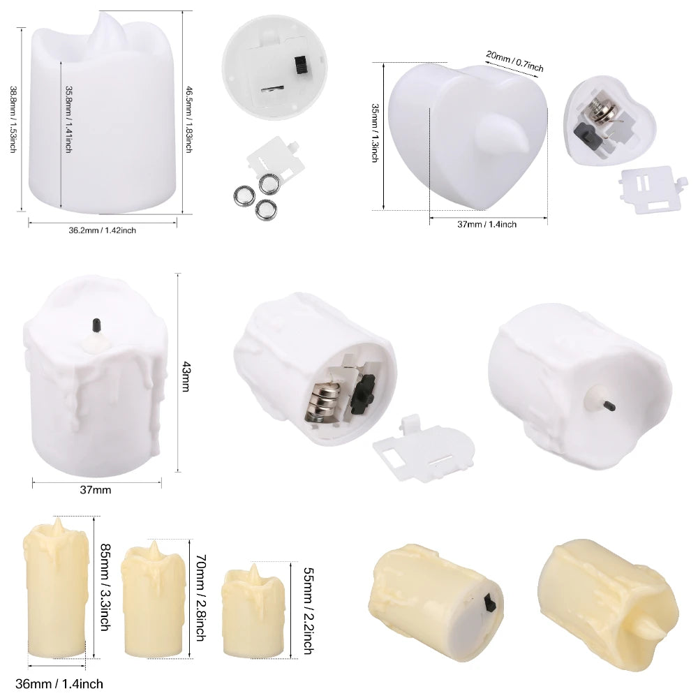 Flameless LED Votive Candles Set