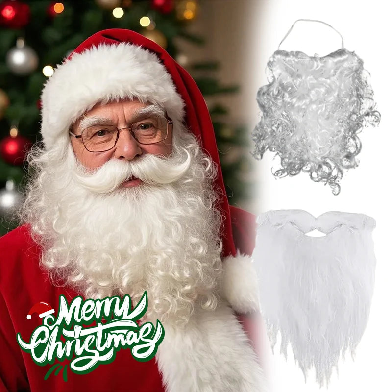 High-Density Realistic Christmas Fake Beard