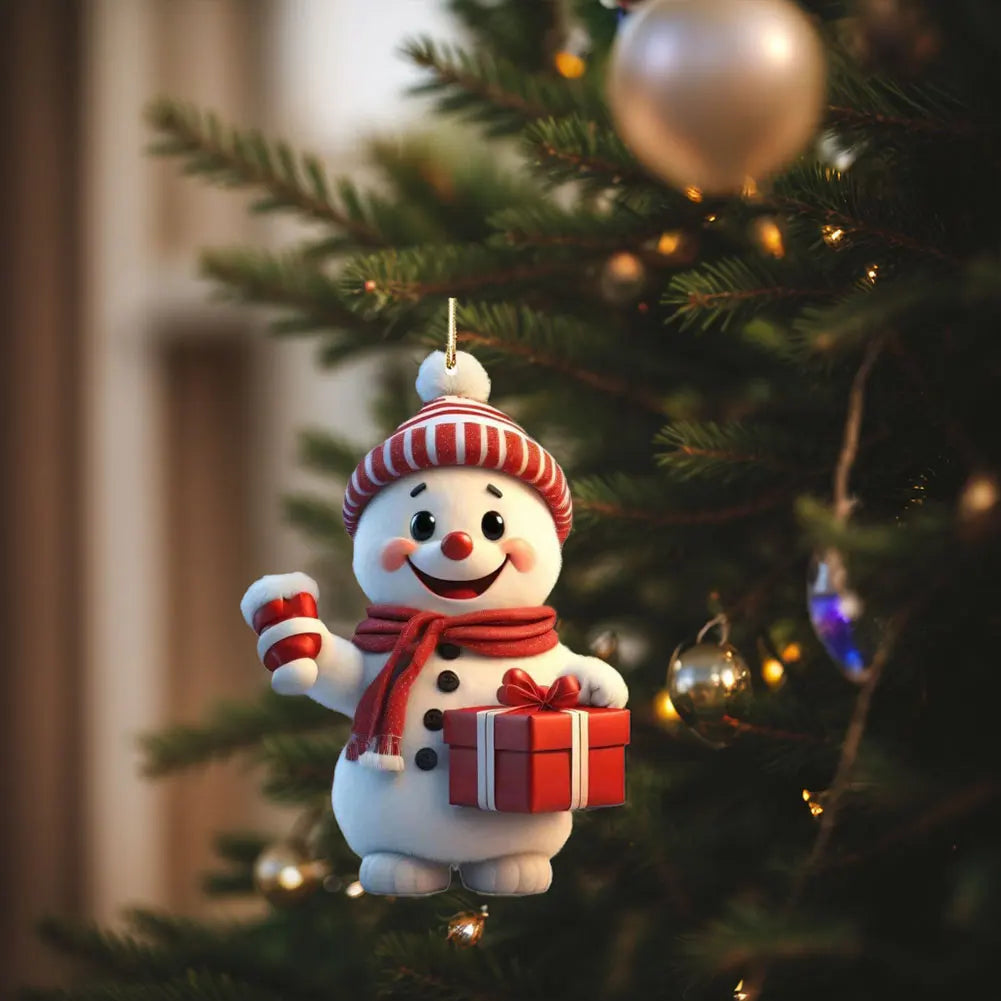 Christmas 2D Acrylic Cartoon Pendants