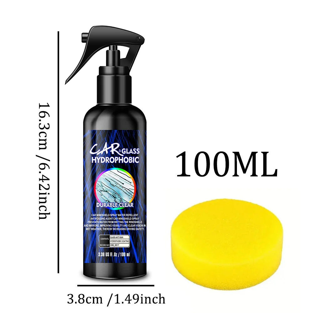 Hydrophobic Rain Repellent Spray for Car Glass & Mirrors