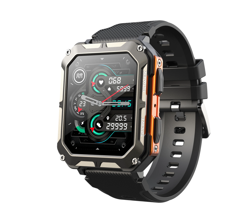 Waterproof Health Monitoring Military Smartwatch