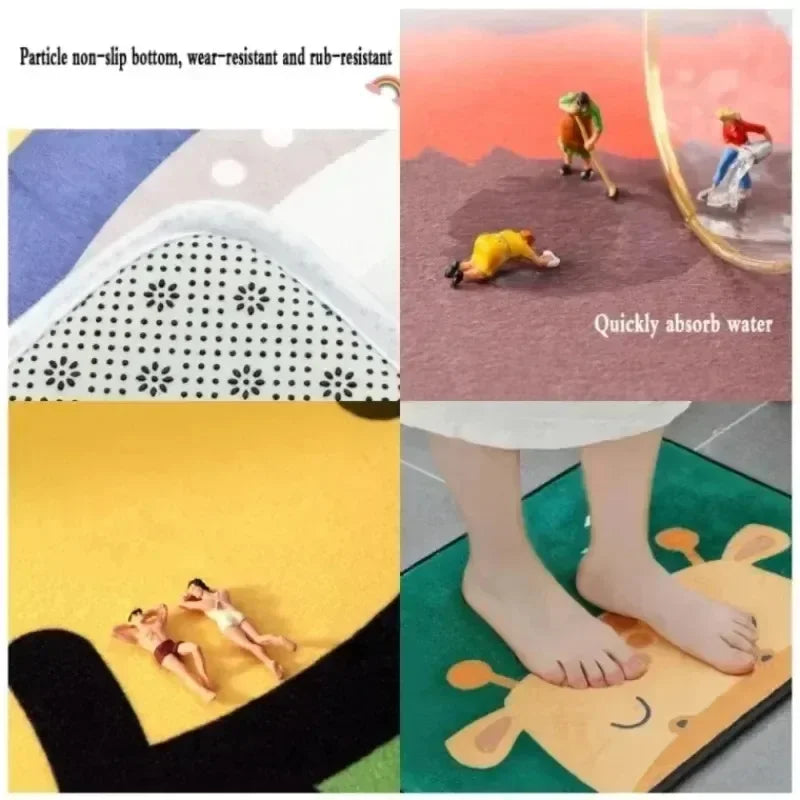 Christmas Tree Santa Claus Door Mat