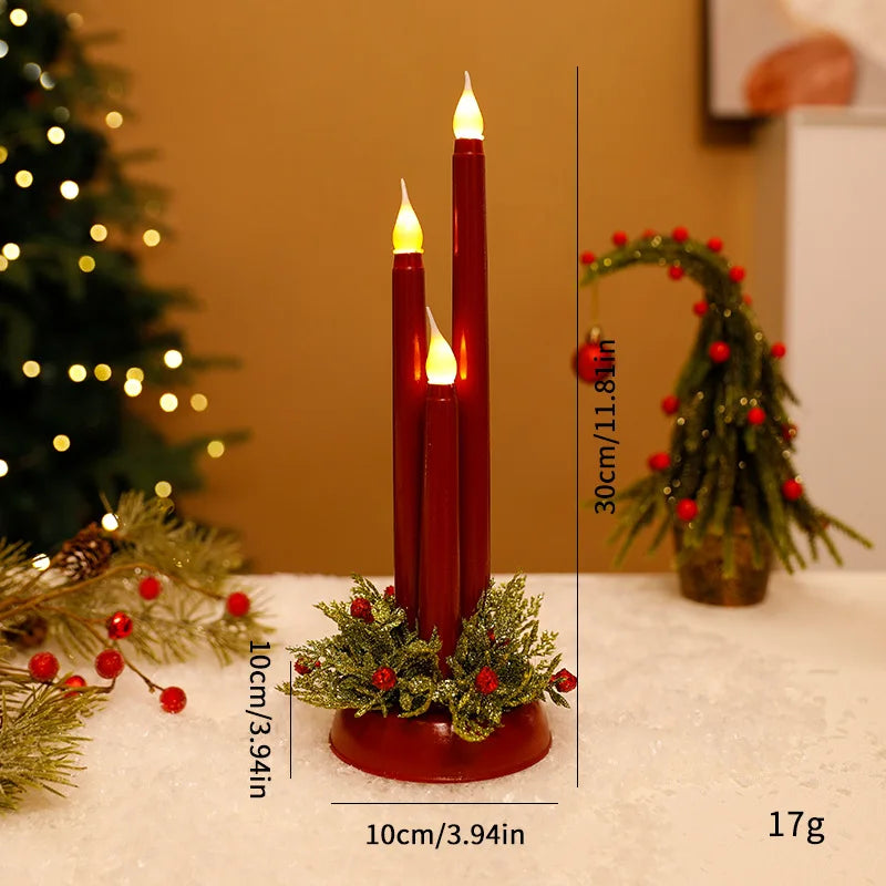 LED Electronic Candle Simulation Christmas Props