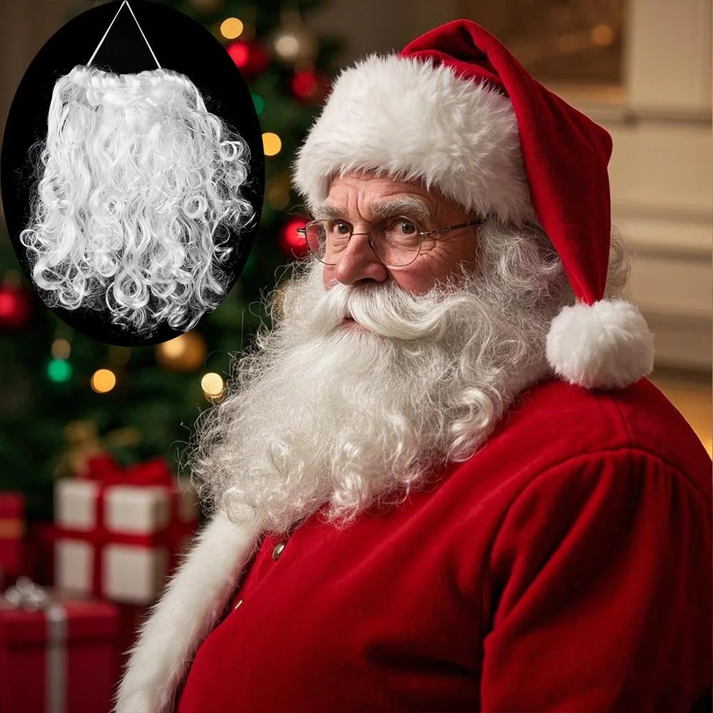 High-Density Realistic Christmas Fake Beard