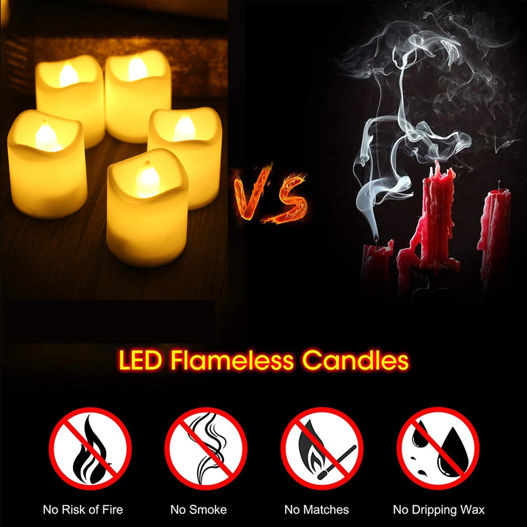 Flameless LED Votive Candles Set