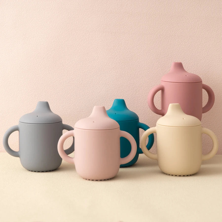 BPA Free Portable Silicone Straw Cup