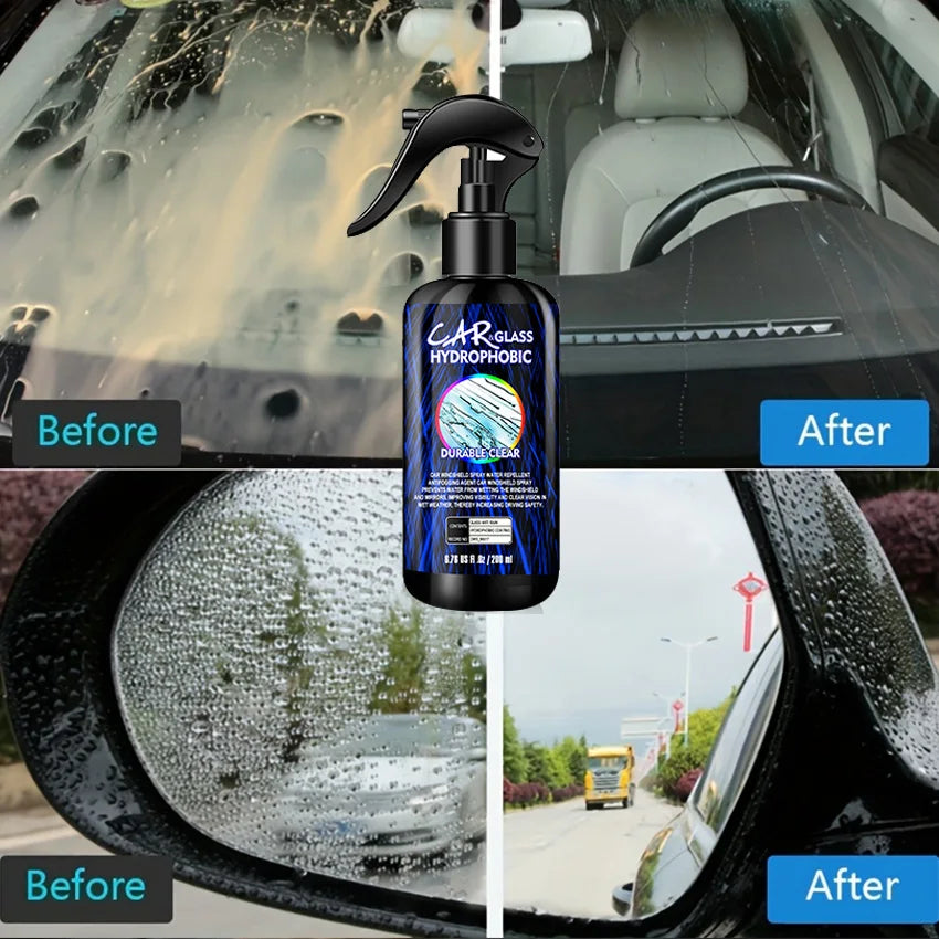 Hydrophobic Rain Repellent Spray for Car Glass & Mirrors