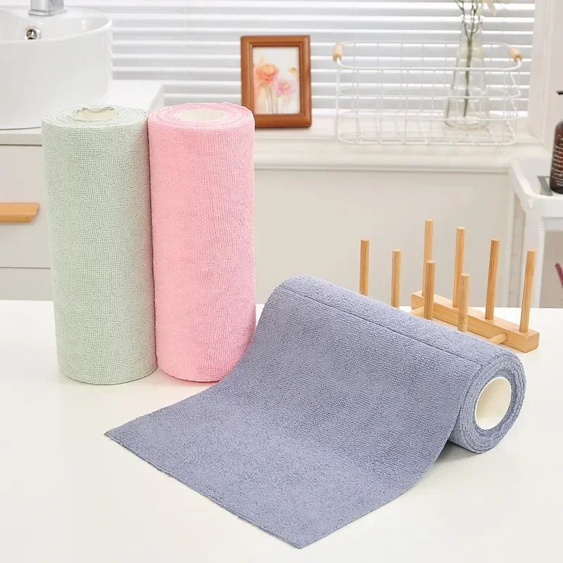 Multi-Use Microfibre Cleaning Cloth Roll – 20 Sheets