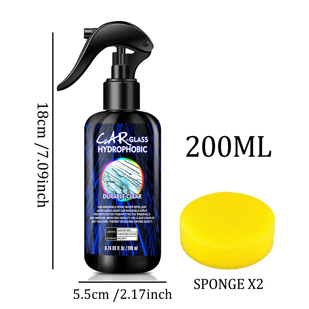 Hydrophobic Rain Repellent Spray for Car Glass & Mirrors