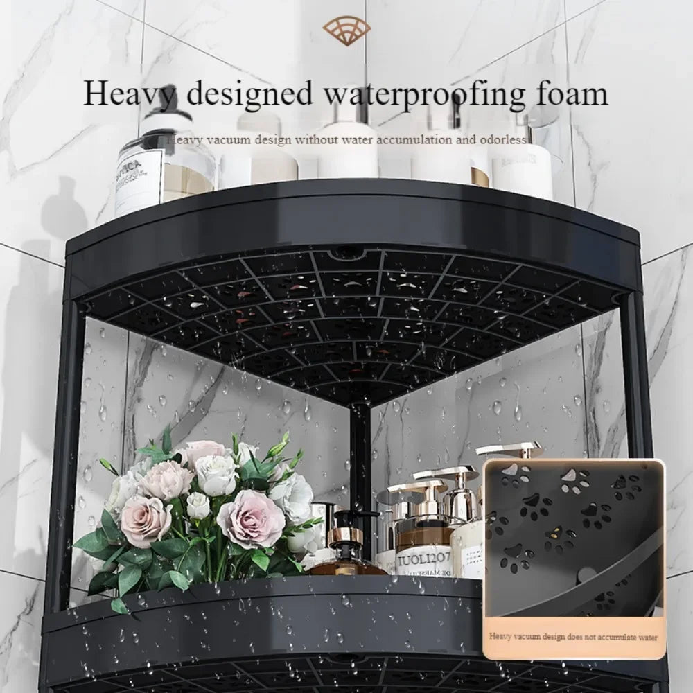 Shelf Rolling Cart Movable Triangle Shelfs