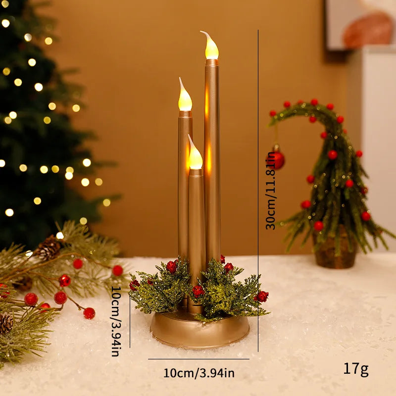 LED Electronic Candle Simulation Christmas Props