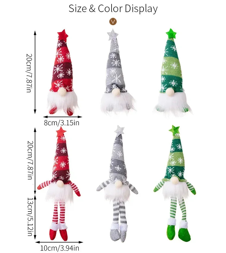 Christmas Faceless Doll Gnome Ornaments