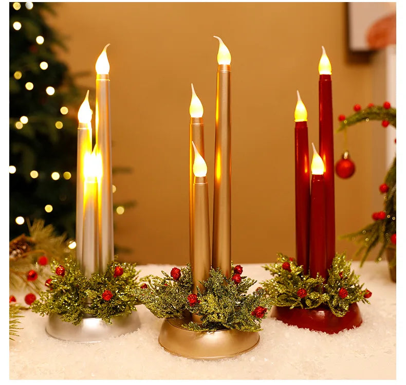 LED Electronic Candle Simulation Christmas Props