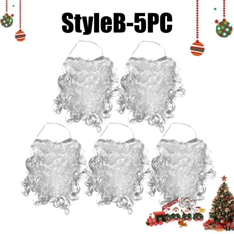 High-Density Realistic Christmas Fake Beard
