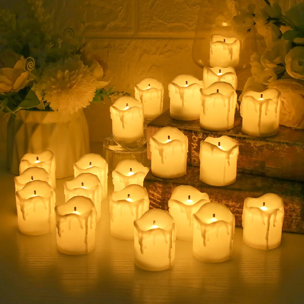 Flameless LED Votive Candles Set