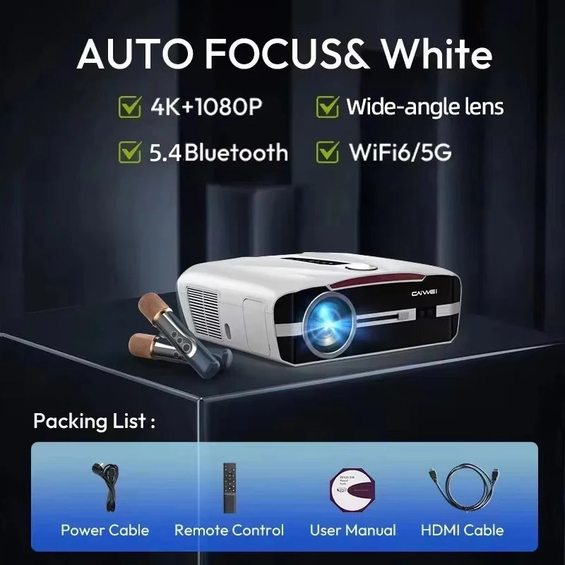 Portable 4K UHD HDR10 Home cinema Projector