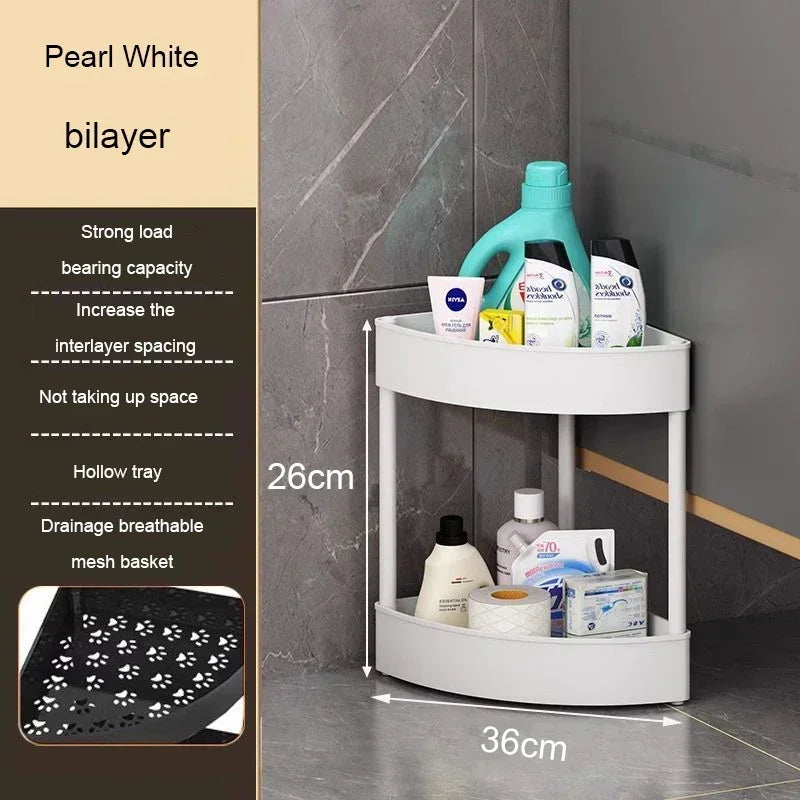 Shelf Rolling Cart Movable Triangle Shelfs