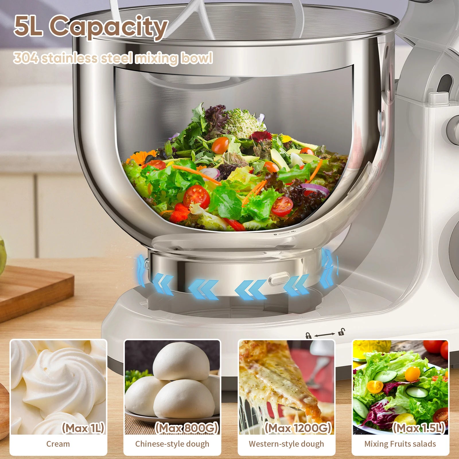 BioloMix Kitchen Food Stand Mixer