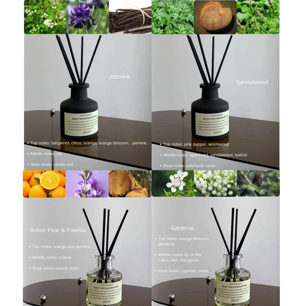 Flameless Home Fragrance with Reed Diffuser Stick