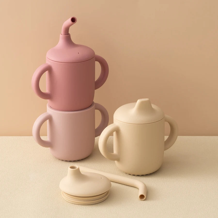 BPA Free Portable Silicone Straw Cup