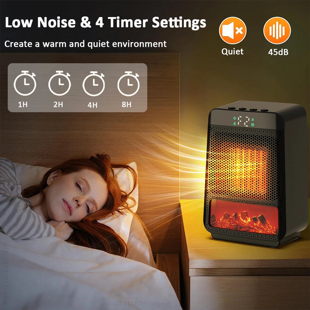 Electric Heater with Thermostat Heating Fan