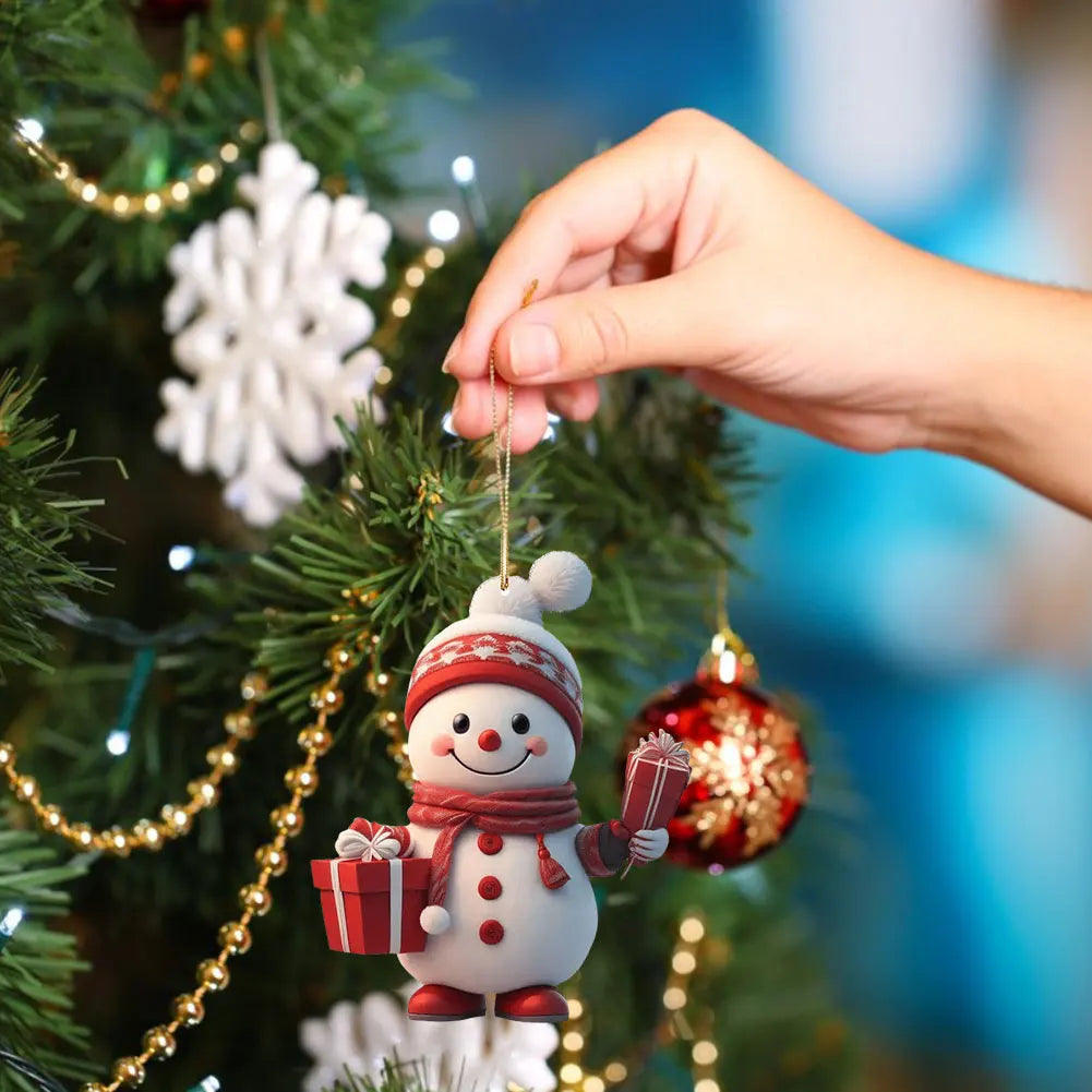 Christmas 2D Acrylic Cartoon Pendants